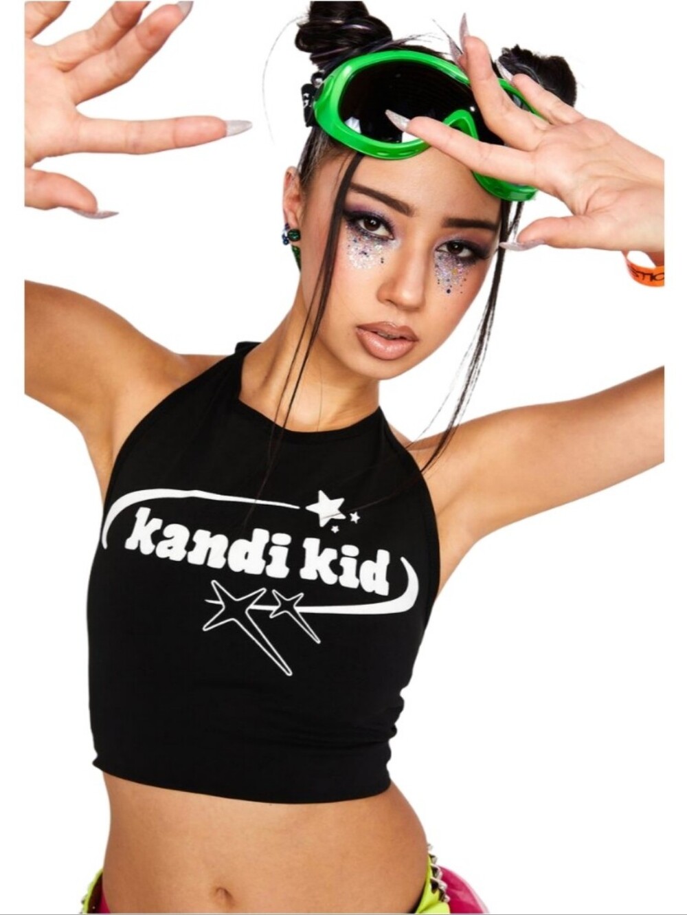 Too Fast Kandi Kid Halter Crop Top